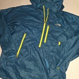 The North Face Summit Series Men's XL 1/2 Zip Fleece-Lined Pullover Jacket Teal